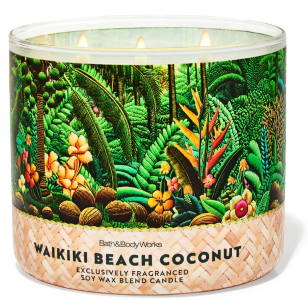 BRAND NEW *Bath & Body Works Waikiki Beach Coconut Candle